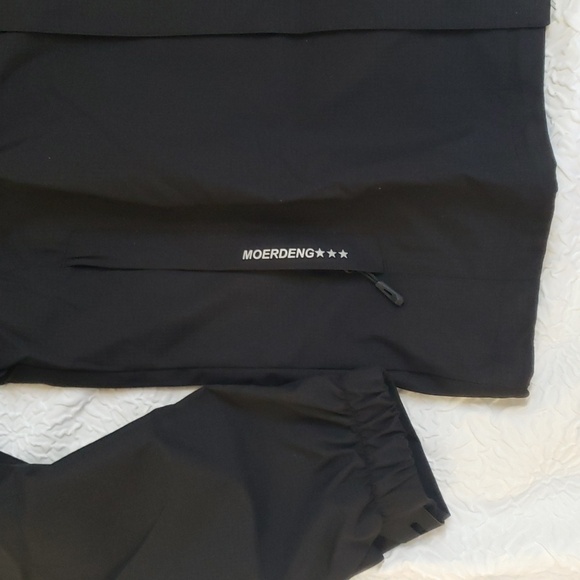 Moerdeng Mens Lightweight Shell Jacket Black Removable Hood, Size S - Picture 7 of 14